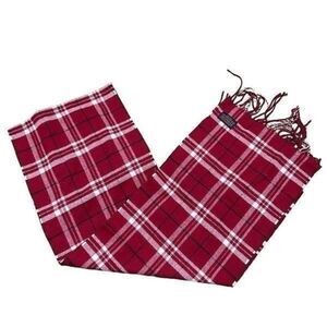 Pendleton red, black, and white scarf   A455
